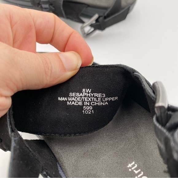 Easy Spirit Women's Saphyre Slingback Strappy Comfort Sandals Shoes Black Size 8 - Picture 4 of 10